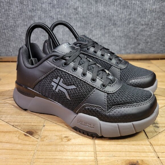 KURU Quantum 2.0 Women’s 5.5 Jet Black Slate Gray Comfort Gym Walking Shoes - Picture 1 of 12